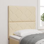 Tête de lit vidaXL Design Bloques Losanges Crème 80 cm Tissu