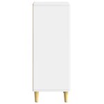 vidaXL Buffet Blanc brillant 33 x 34 5 x 90 cm Bois d'ingénierie
