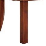 vidaXL Chaises à manger lot de 2 marron cuir de chèvre véritable