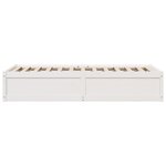 vidaXL Cadre de lit sans matelas blanc 90x190 cm bois de pin massif