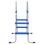 vidaXL Échelle de piscine pour piscine hors sol 84 cm acier plastique