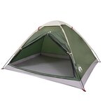 vidaXL Tente de camping à dôme 4 personnes vert imperméable