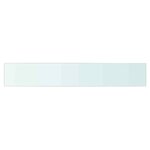 vidaXL Panneaux d'étagère 2 Pièces Verre Transparent 90 x 15 cm