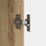 vidaXL Meuble TV 102 x 34 5 x 50 cm Chêne artisanal Bois d'ingénierie