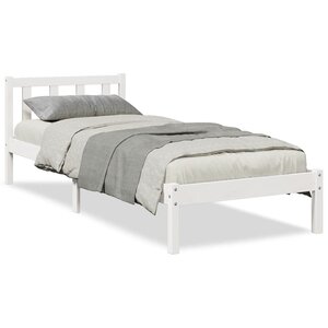 vidaXL Cadre de lit extra long sans matelas 90x220 cm bois massif pin