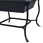 vidaXL Foyer Noir 42x42x45 cm Acier