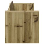 vidaXL Canapé de jardin Vert 134 x 60 x 62 cm Pin imprégné