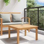 vidaXL Table basse Marron 60 x 60 x 36 cm Bois de teck massif