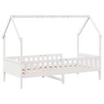 vidaXL Cadre de lit d'enfants forme de maison 90x190cm bois massif pin