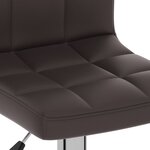 vidaXL Tabouret de bar Marron Similicuir