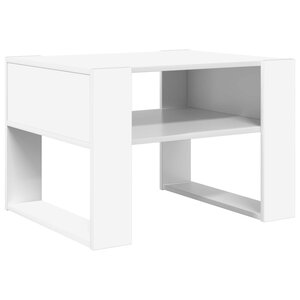 vidaXL Table basse Blanc 66 x 53 x 45 cm Bois d'ingénierie