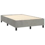 vidaXL Sommier à lattes de lit matelas et LED Gris clair 120x200 cm