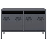 vidaXL Meuble TV anthracite 68x39x43 5 cm acier laminé à froid