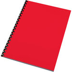 Gbc ensemble de couvertures de reliure higloss a4 rouge