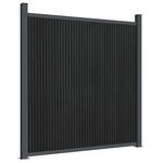 vidaXL Panneau de clôture gris 1564x186 cm WPC