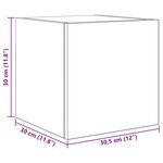 vidaXL Ensemble meuble TV 8 Pièces Chêne noir Bois d'ingénierie