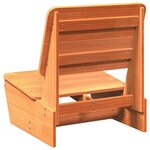 vidaXL Chaise de jardin cire marron 60x64x70 5 cm bois de pin massif