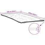 vidaXL Protège-matelas blanc 100x220 cm