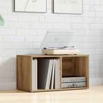 vidaXL Boîtes de rangement LP chêne artisanal bois ingénierie