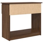 vidaXL Table console avec tiroirs chêne marron 85 5x38 5x74 5 cm