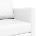 vidaXL Canapé-Lit Blanc 124 x 71 x 78 cm Cuir artificiel