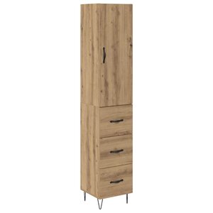 vidaXL Haut Armoire avec tiroir Chêne artisanal 69 5 x 34 x 180 cm