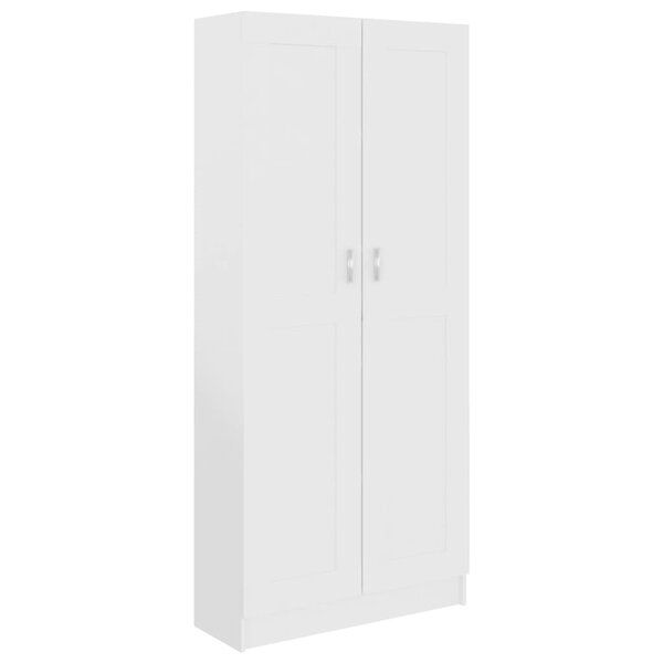 vidaXL Bibliothèque Blanc 82 5x30 5x185 5 cm Bois d'ingénierie