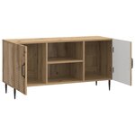 vidaXL Meuble TV Chêne artisanal 102 x 34 5 x 50 cm Bois d'ingénierie