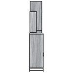 vidaXL Ensemble de meubles de salle de bain 4 Pièces sonoma gris