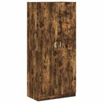 vidaXL Garde-robe Chêne fumé 90x52x200 cm Bois d'ingénierie