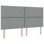 vidaXL Lit avec Sommier et Matelas Gris Clair Super King Tissu