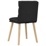 vidaXL Chaises à manger lot de 4 noir tissu
