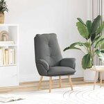 vidaXL Fauteuil relaxant Gris foncé 69 x 74 x 93 cm tissu