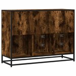 vidaXL Buffet chêne fumé 100x35x76 cm bois d'ingénierie