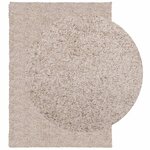 vidaXL Tapis shaggy PAMPLONA poils longs moderne beige 120x170 cm