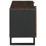 vidaXL Meuble TV   105 x 33 5 x 46 cm  fait en bois de mangue massif.