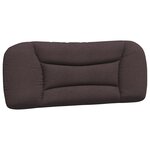 vidaXL Cadre de lit sans matelas marron foncé 100x200 cm tissu