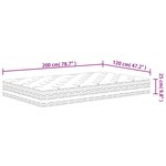 vidaXL Matelas à ressorts ensachés moyen 120x200 cm