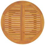 vidaXL Ensemble à manger de jardin 5 Pièces Bois d'acacia solide