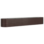 vidaXL Lit surélevé de jardin Acier enduit de poudre marron
