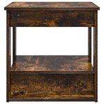vidaXL Table basse Chêne fumé 51 x 50 x 50 cm Bois d'ingénierie