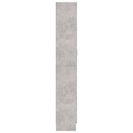 vidaXL Armoire à vitrine Gris béton 82 5x30 5x185 cm Bois ingénierie
