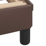 vidaXL Cadre de lit Dover marron 90x190 cm similicuir