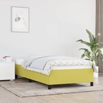 vidaXL Cadre de lit sans matelas vert 90x190 cm tissu