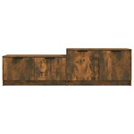 vidaXL Meuble TV Chêne fumé 158 5x36x45 cm Bois d'ingénierie