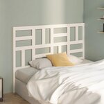 vidaXL Tête de lit Blanc 141x4x104 cm Bois massif de pin