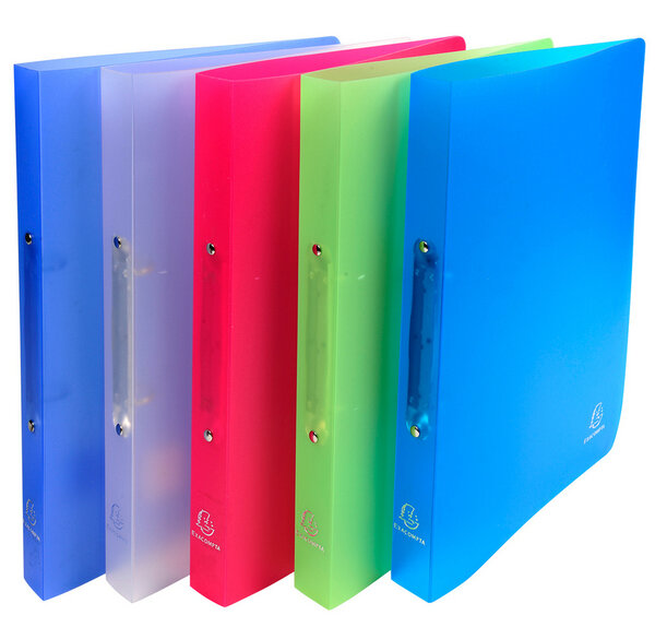 Classeur 2 anneaux 20 mm polypropylène Chromaline - A4, couleurs aléatoires EXACOMPTA