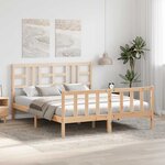 vidaXL Cadre de lit sans matelas 160x200 cm bois massif de pin