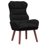 vidaXL fauteuil Noir 69 x 74 x 93 cm Velours