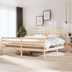 vidaXL Cadre de lit Bois massif 200x200 cm